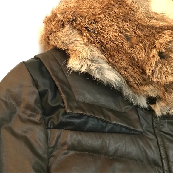 Rudsak Down coat with Rabbit hood - Picture 4 of 14